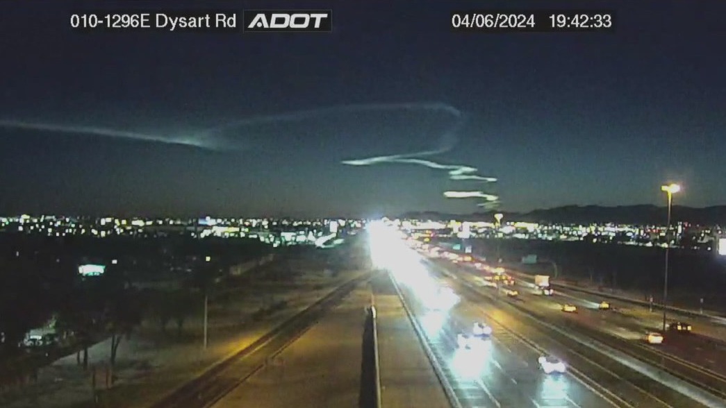 SpaceX launch causes streak in the night sky