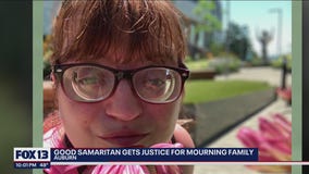 Court docs: Woman with suspended license hits pedestrian, Good Samaritan stops her from fleeing