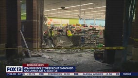 Walgreens storefront smashed in Columbia City