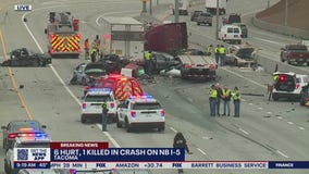 6 hurt, 1 killed in crash on I-5 in Tacoma