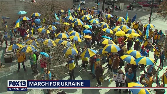 Uniting with Ukraine: Seattle rallies in support