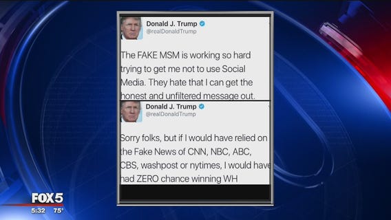 President Trump's defends social media use