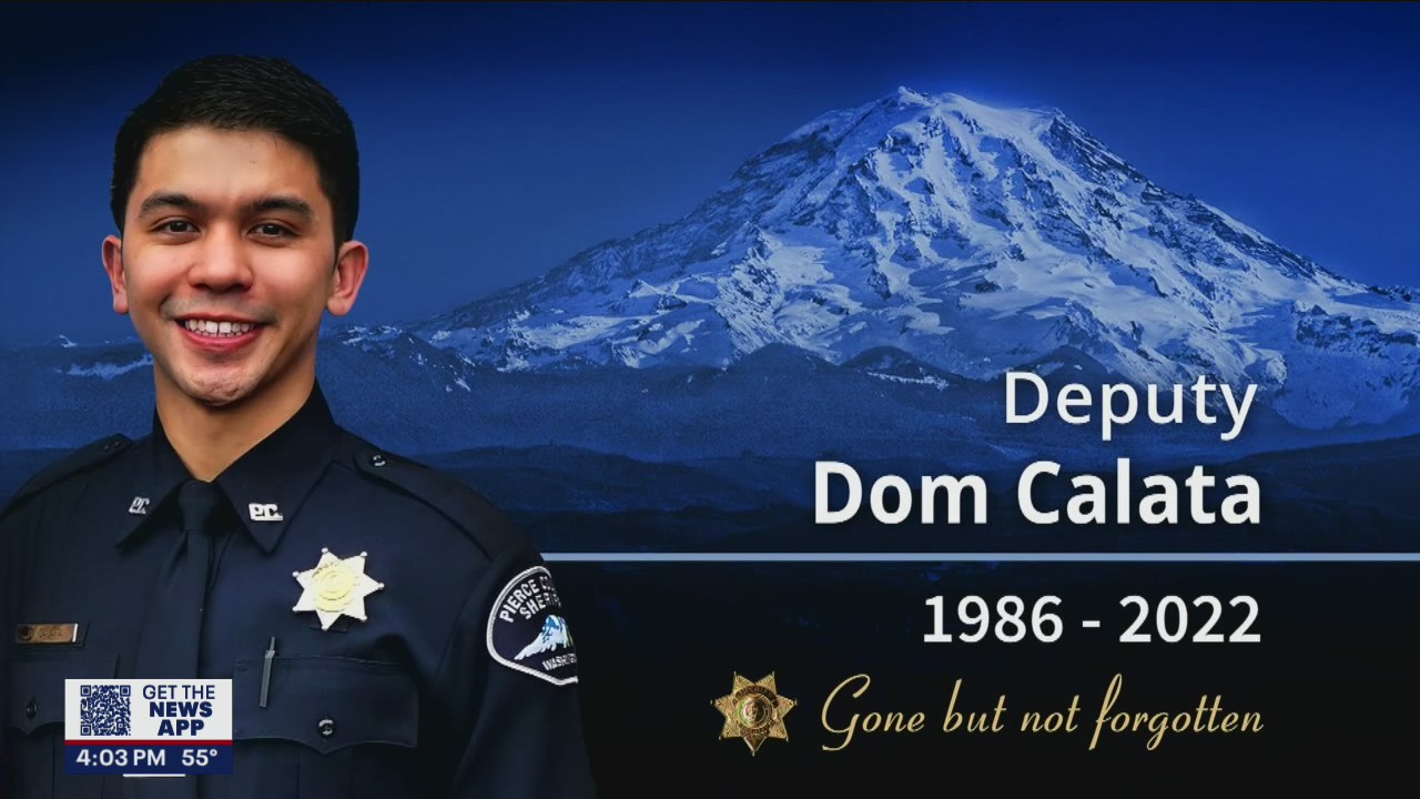Memorial service held for fallen Pierce County Deputy Dom Calata | FOX ...