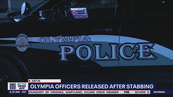 Olympia officers released after stabbing