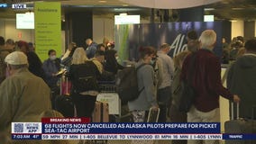 Dozens of flights canceled as Alaska pilots prepare to picket