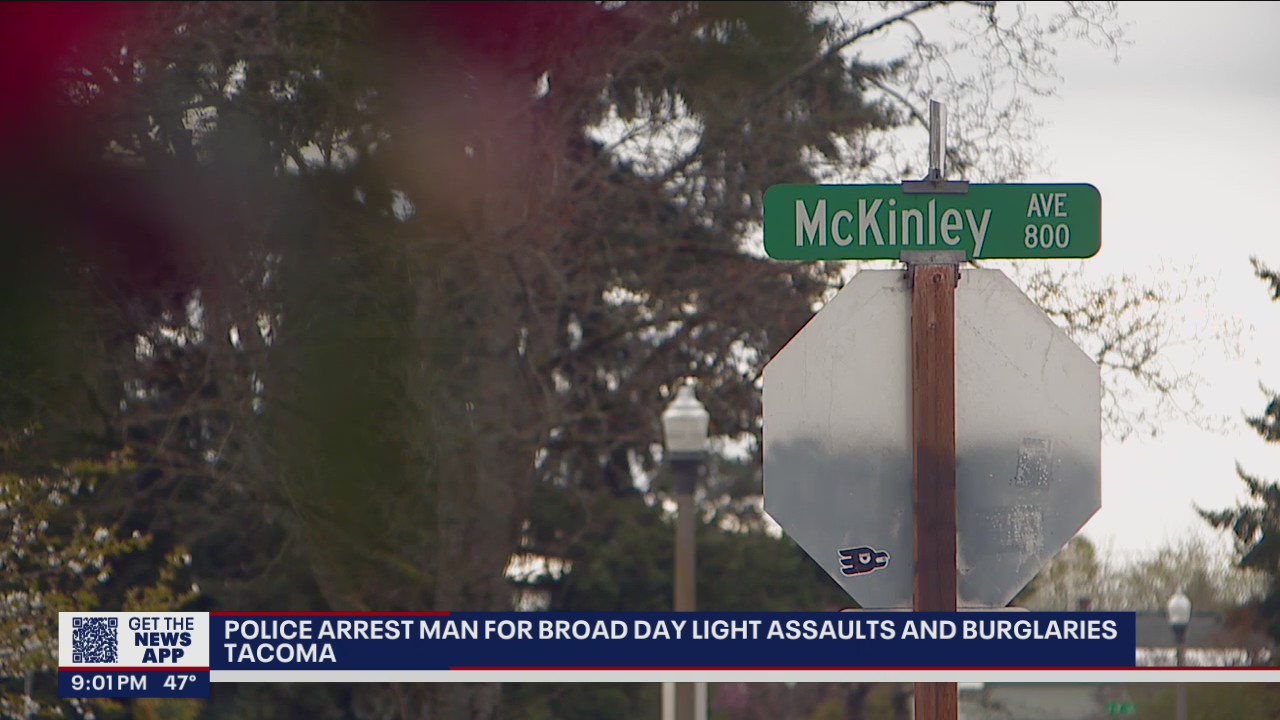 Tacoma police arrest man for daytime burglaries and assaults