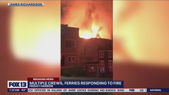 Multiple crews respond to fire in Friday Harbor