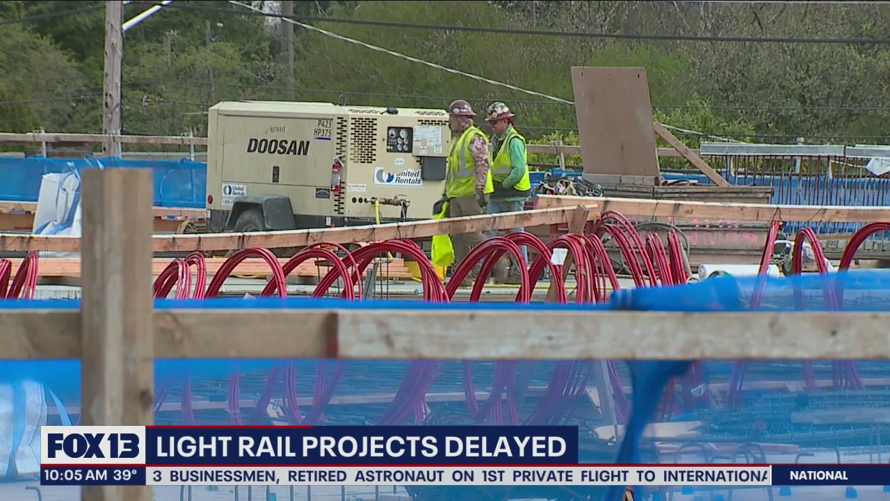 Light rail projects delayed following concrete strike