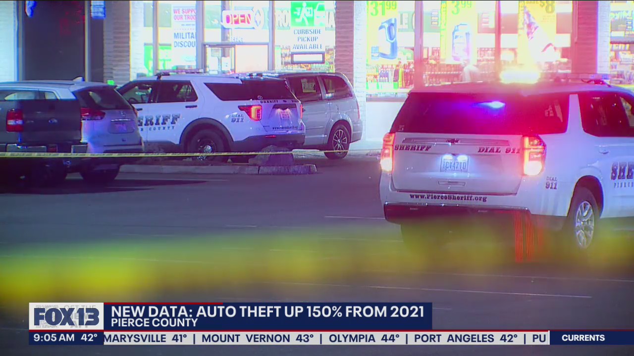 Stolen cars up 150% this year in Pierce County