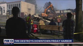 Fire destroys Friday Harbor's historic downtown