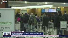 Spring break travel rush kicks off