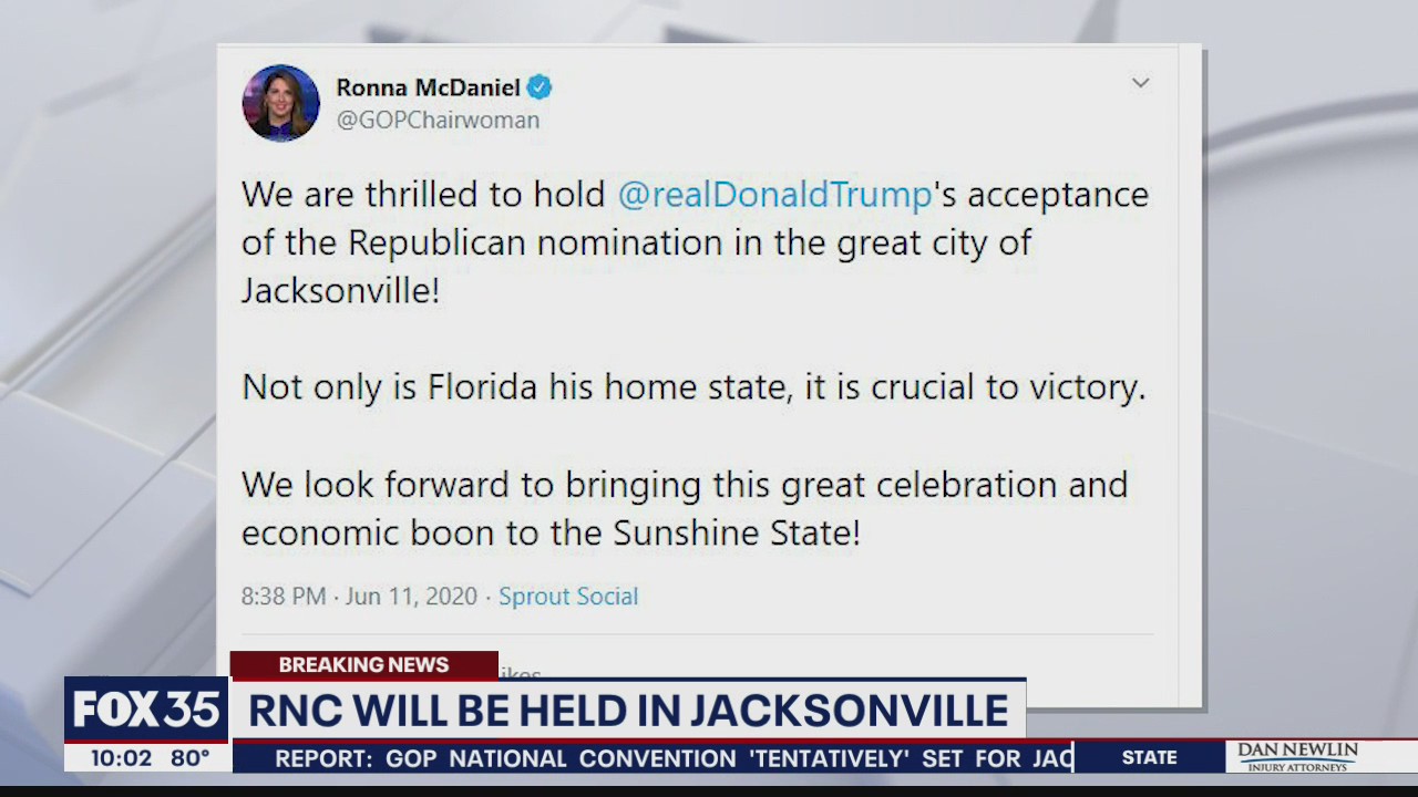 RNC will be held in Jacksonville