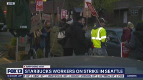 Starbucks workers go on strike in Seattle