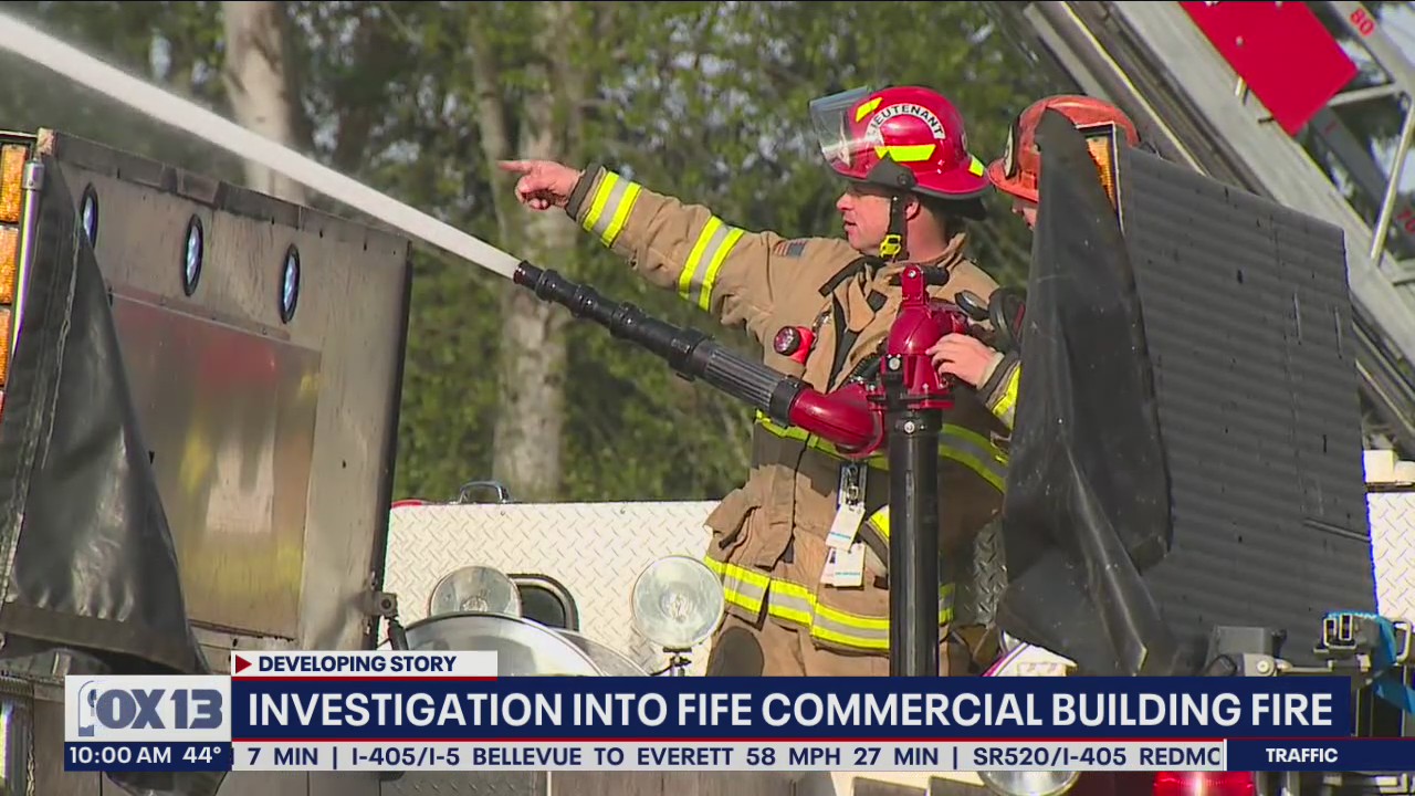 Investigation into commercial building fire in Fife