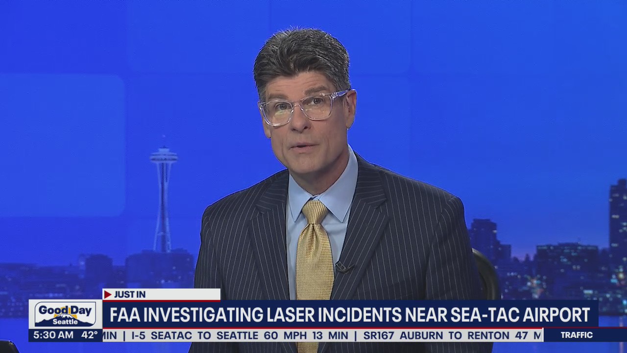 FAA investigating laser incidents near Sea-Tac Airport