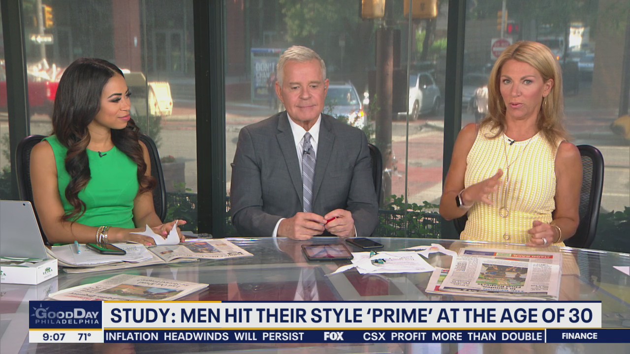 Study: Men hit their style 'prime' at age 30