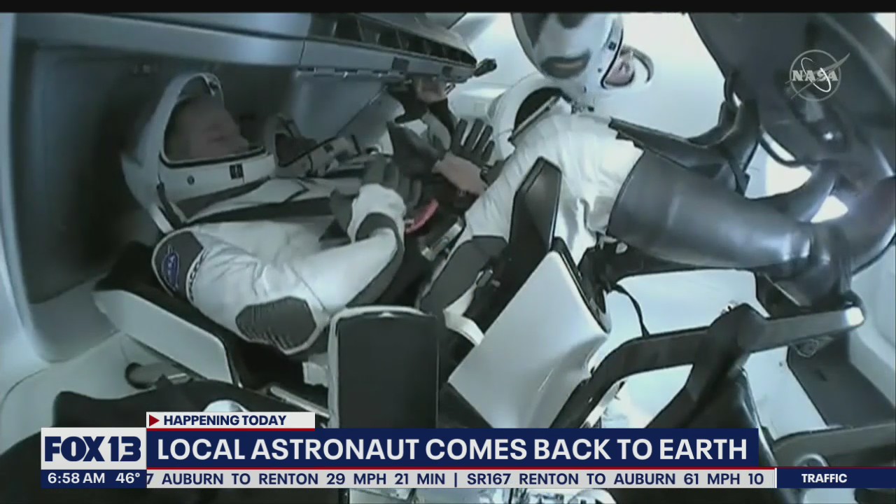Local astronaut comes back to earth