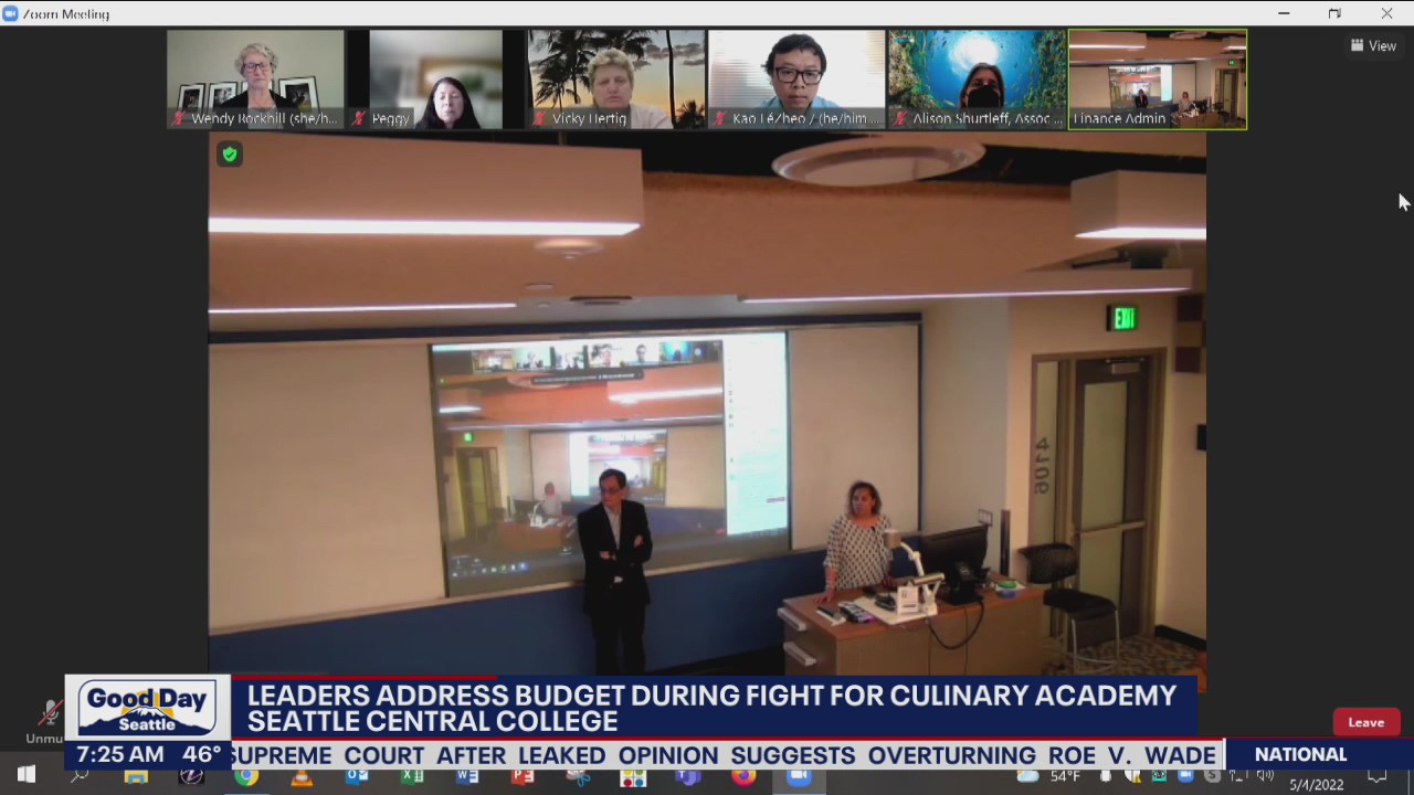 Leaders at Seattle Central College address budget during fight for culinary academy
