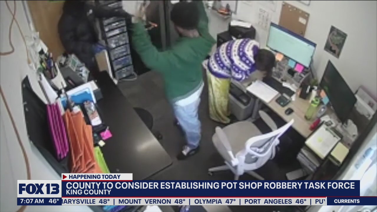 King County to consider establishing pot shop robbery task force