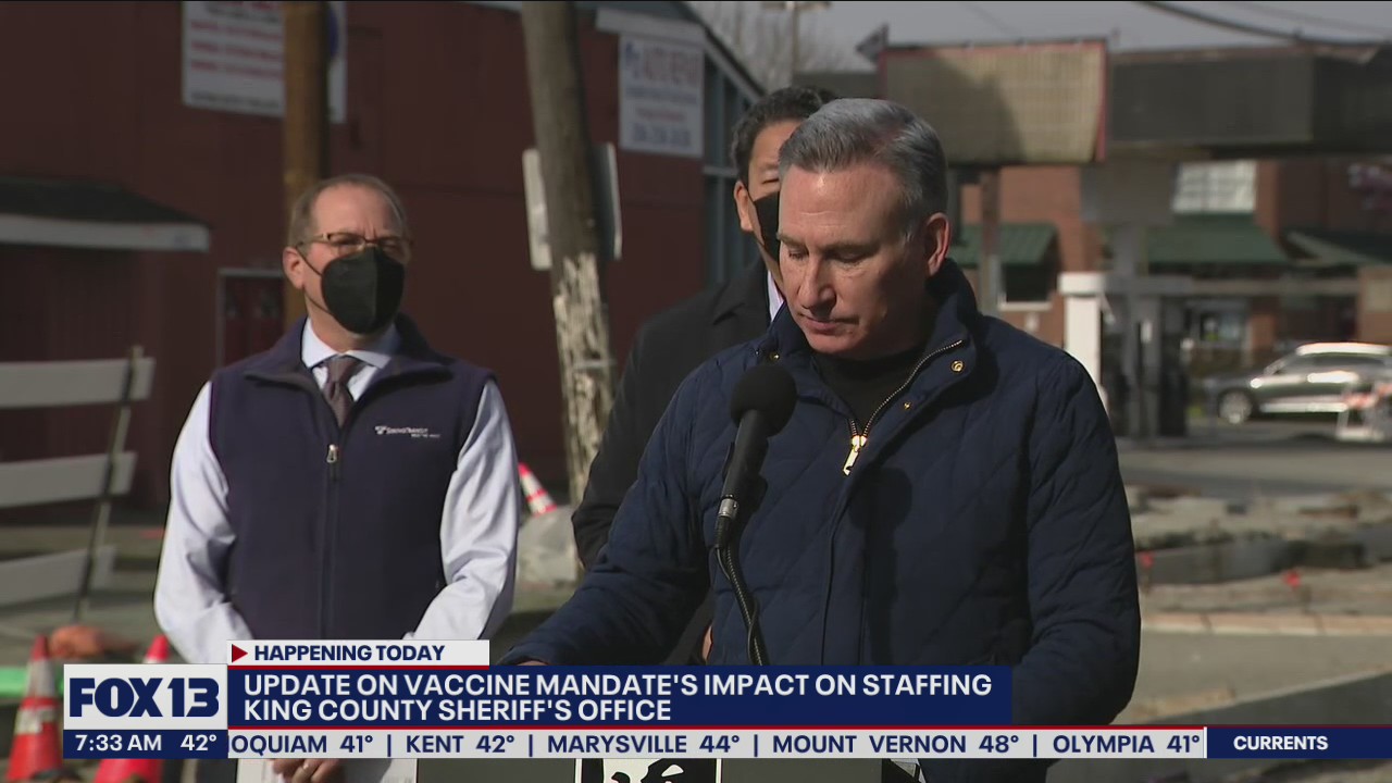 Update on vaccine mandate's impact on staffing from King County Sheriff's Office