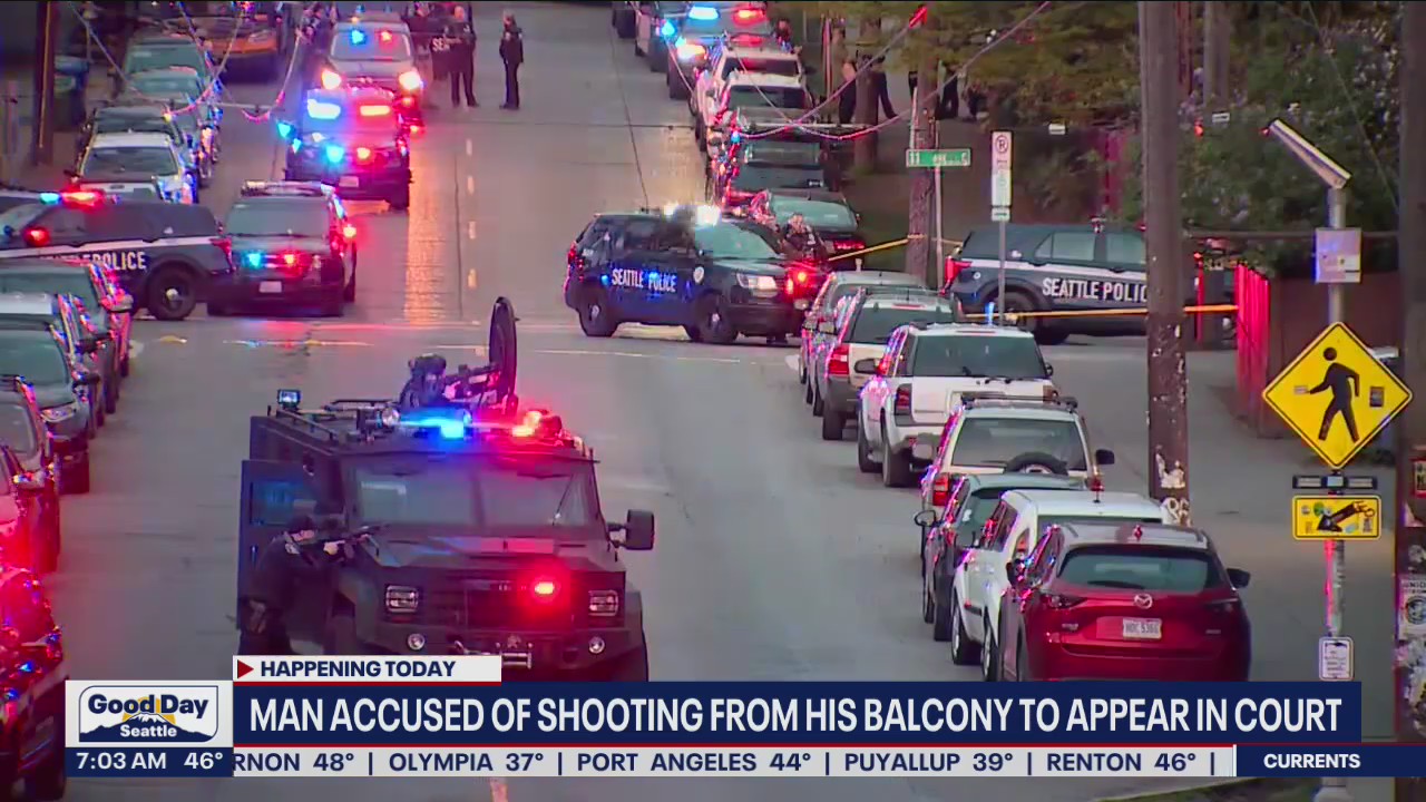 Man accused of shooting from his balcony to appear in court