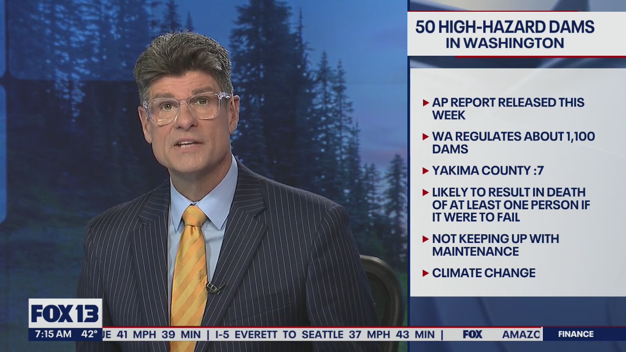 50 dams in Washington State are listed in poor condition