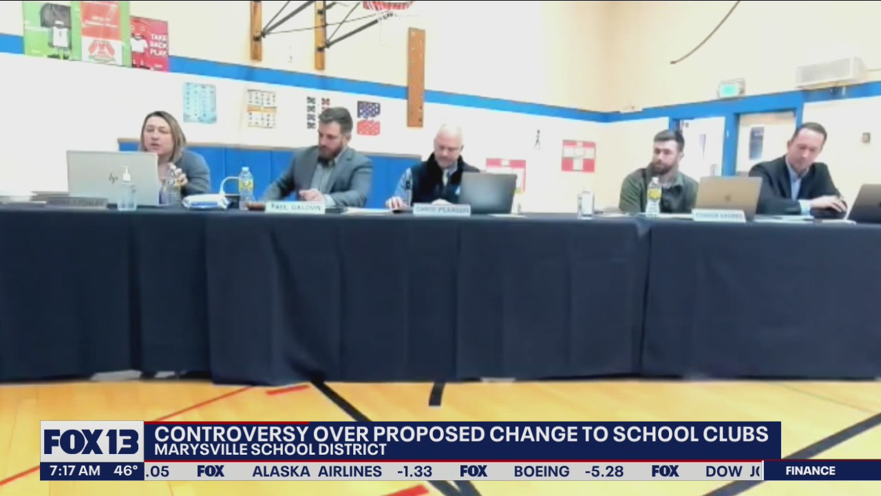 Controversy over proposed change to school clubs in Marysville School District