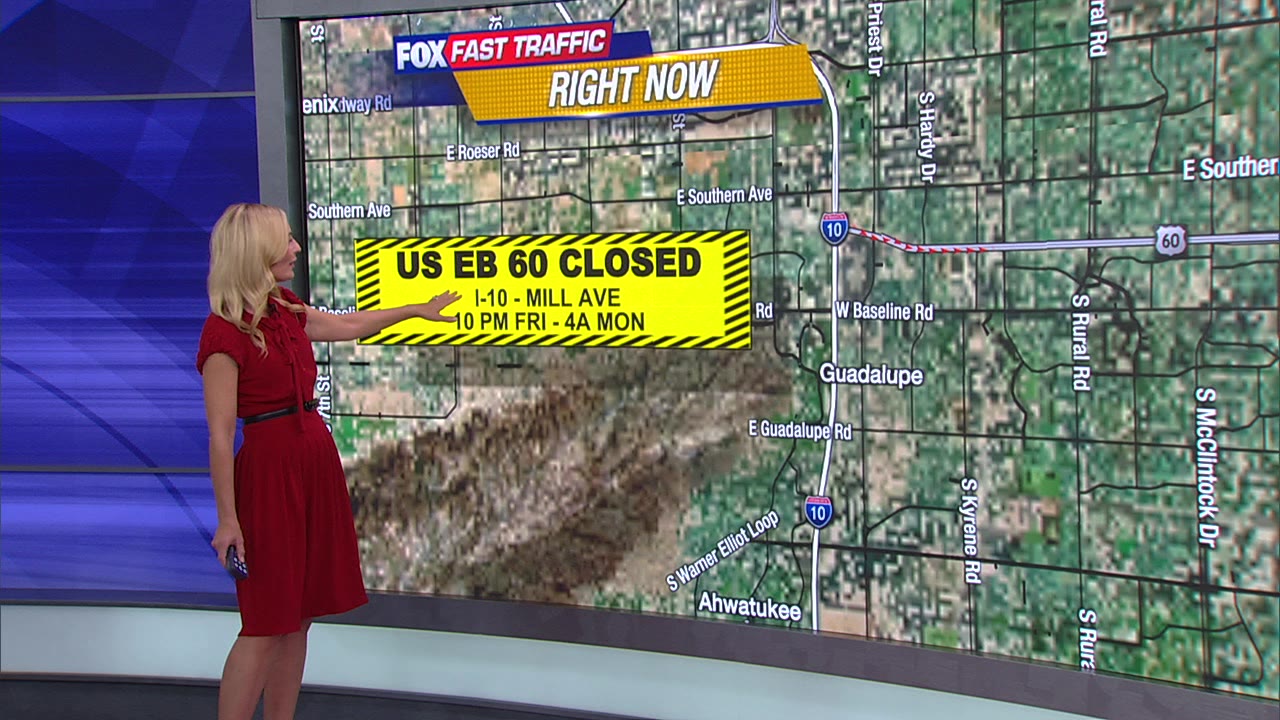 Phoenix-area weekend freeway closures (April 26-29)