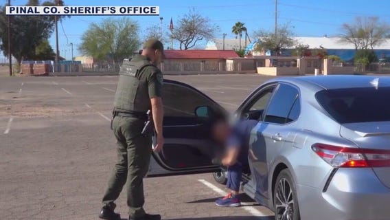 A unique distraction while driving in Pinal County