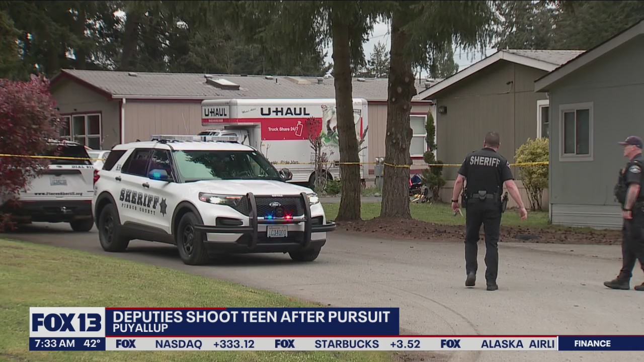 Puyallup Sheriff's Deputies shoot teenager after a wild pursuit