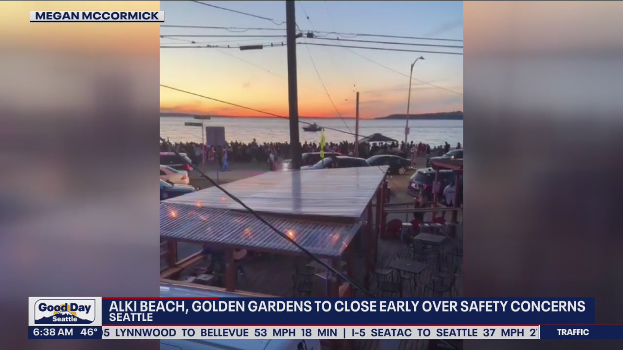 Alki Beach, Golden Gardens to close early again over safety concerns