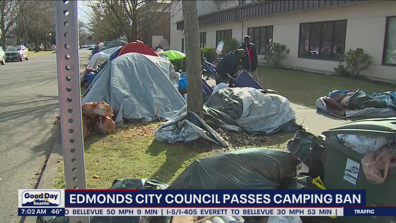 Edmonds City Council passes camping ban
