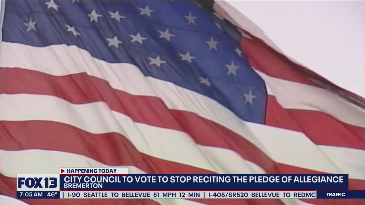 Bremerton City Council to vote to stop reciting the Pledge of Allegiance