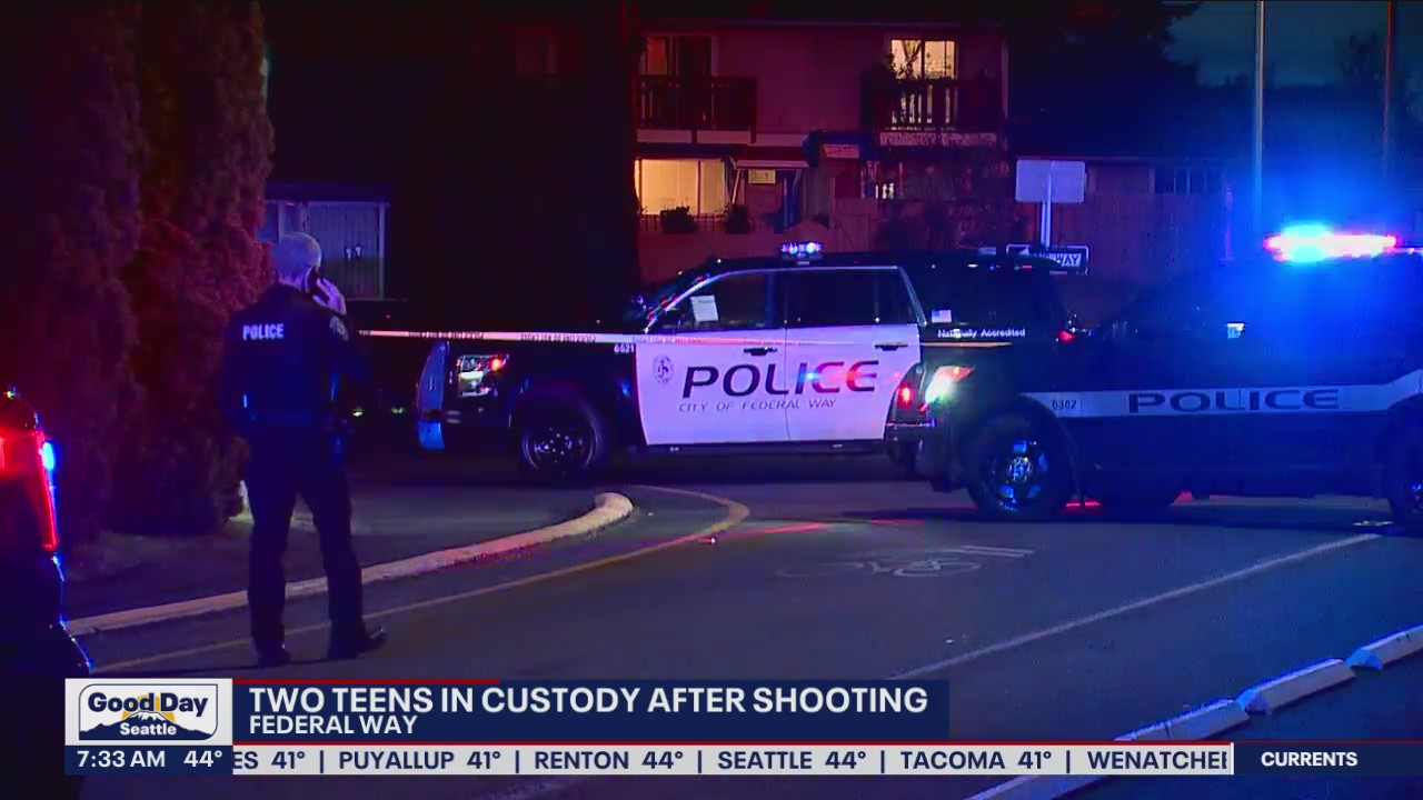2 teens in custody after a shooting in Federal Way