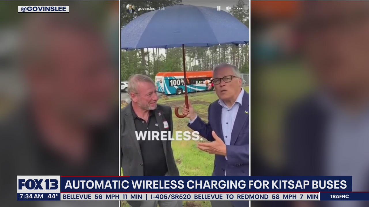 Automatic wireless charging for Kitsap buses