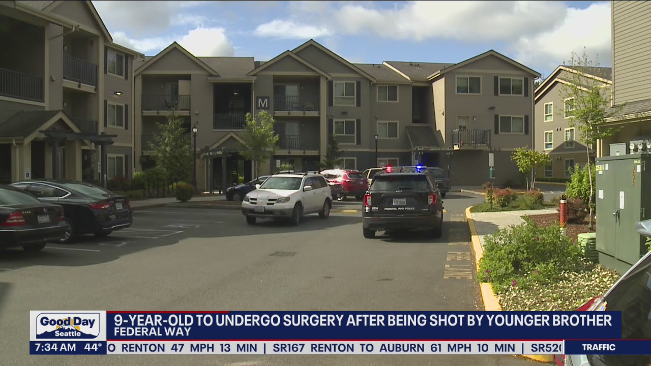 9-year-old to undergo surgery after being shot by younger brother in Federal Way