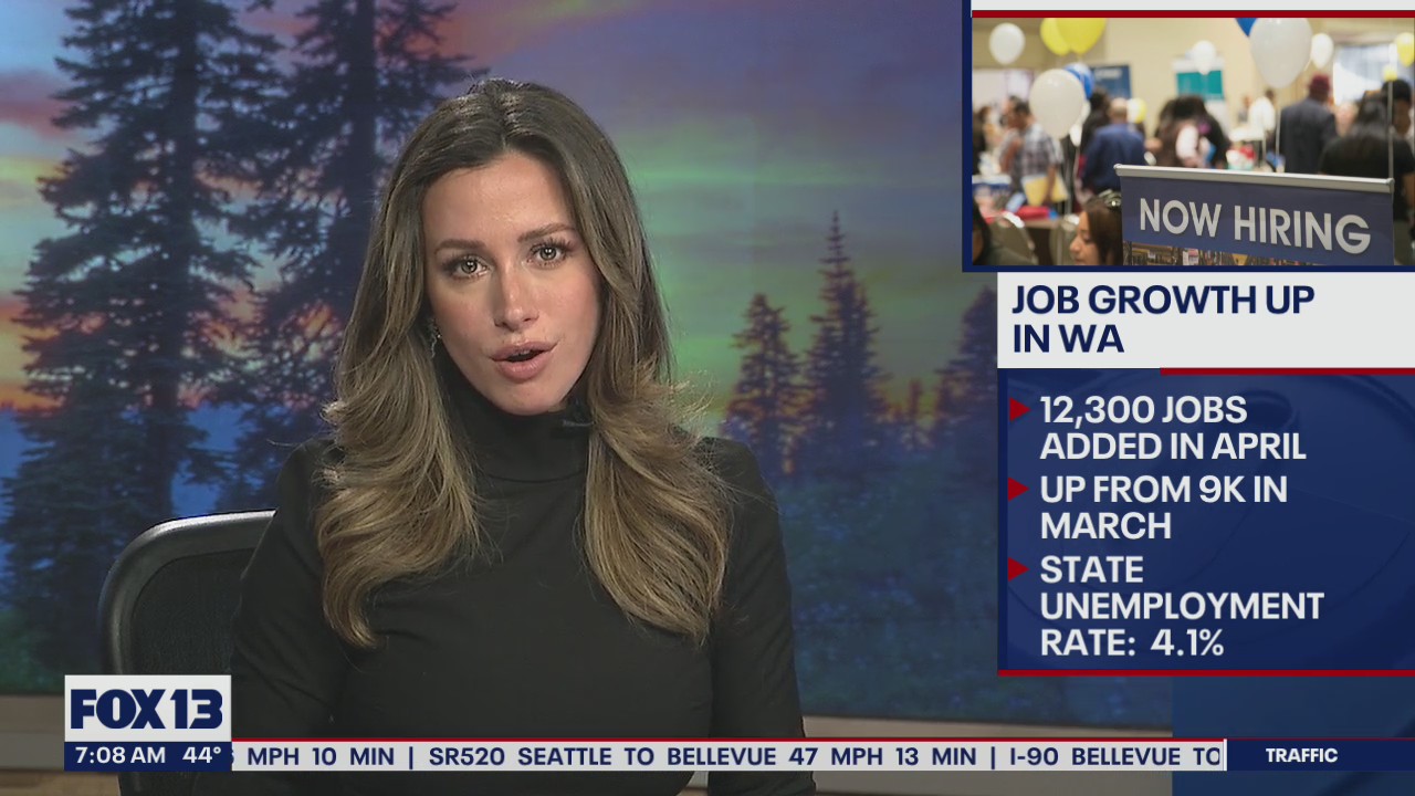 Job growth is up in the state of Washington