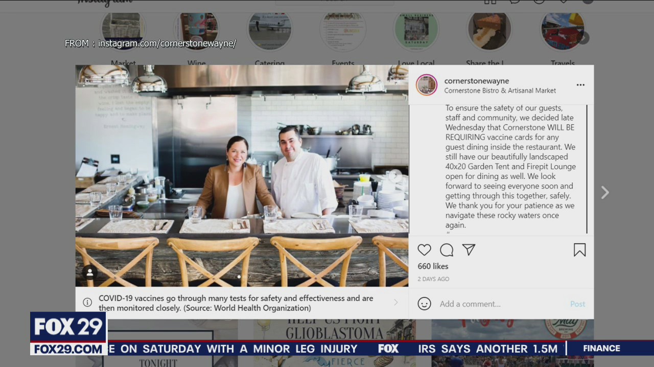 Delco businesses adding proof of COVID vaccine requirements sparks strong reaction