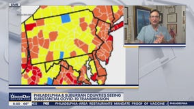 Philadelphia and suburban counties seeing substantial COVID-19 transmission