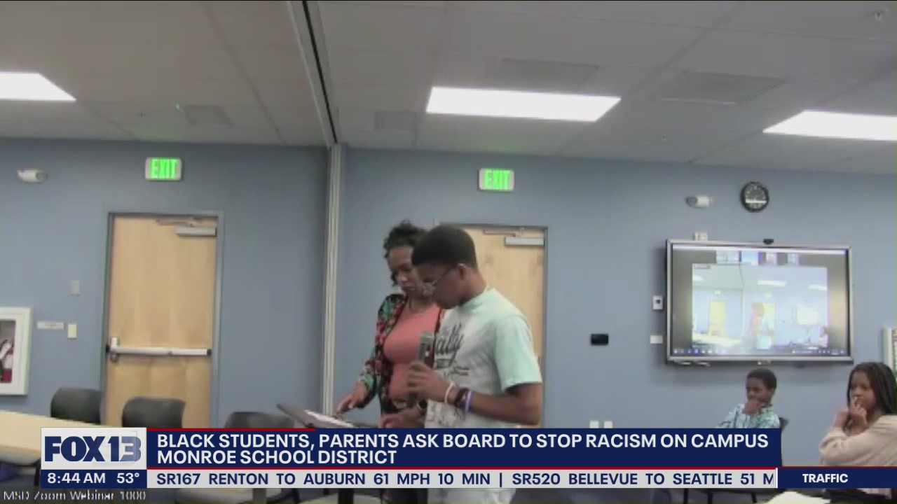 Black students, parents ask Monroe School District Board to stop racism on campus