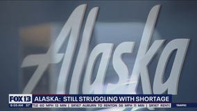 Alaska Airlines still struggling with pilot shortage, cancelling flights