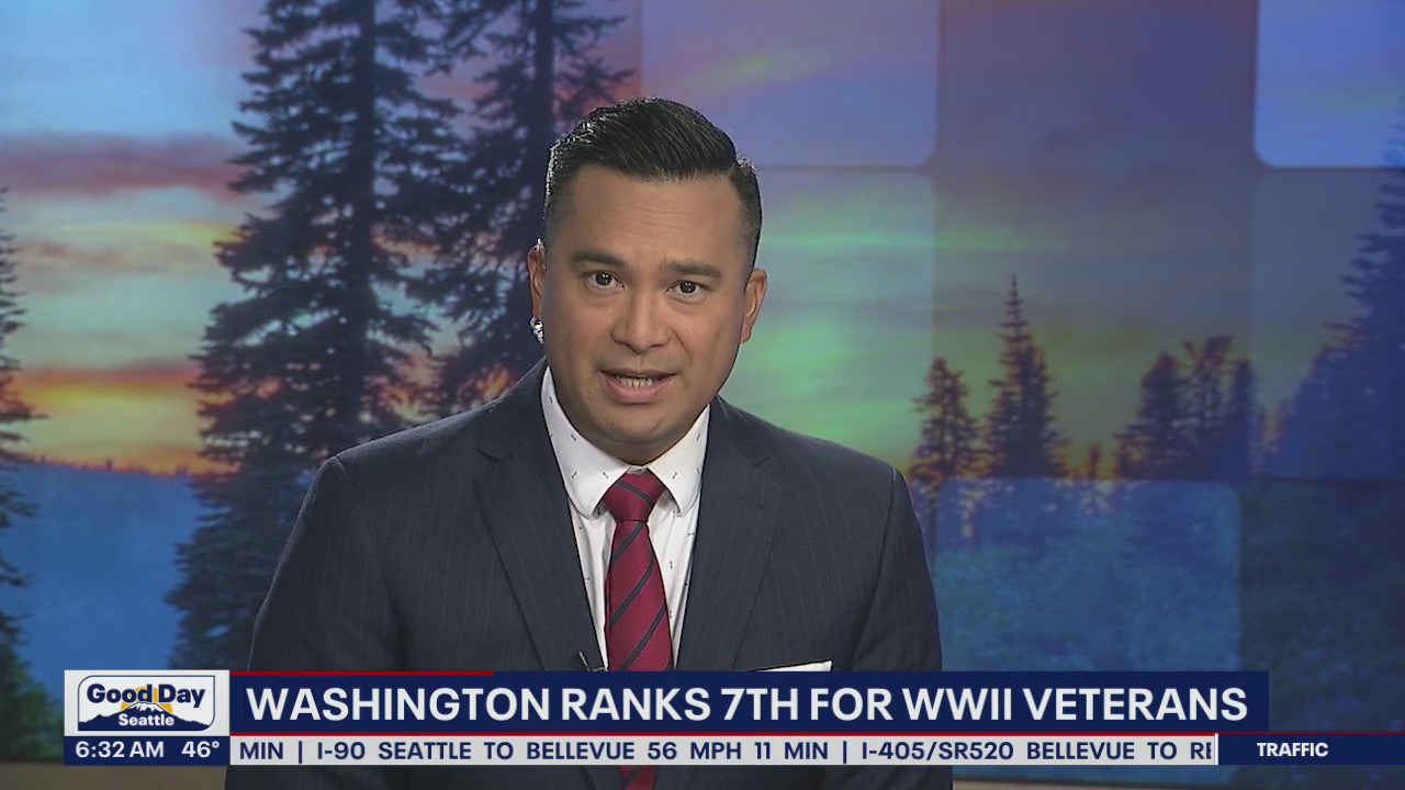 The states with most WWII veterans