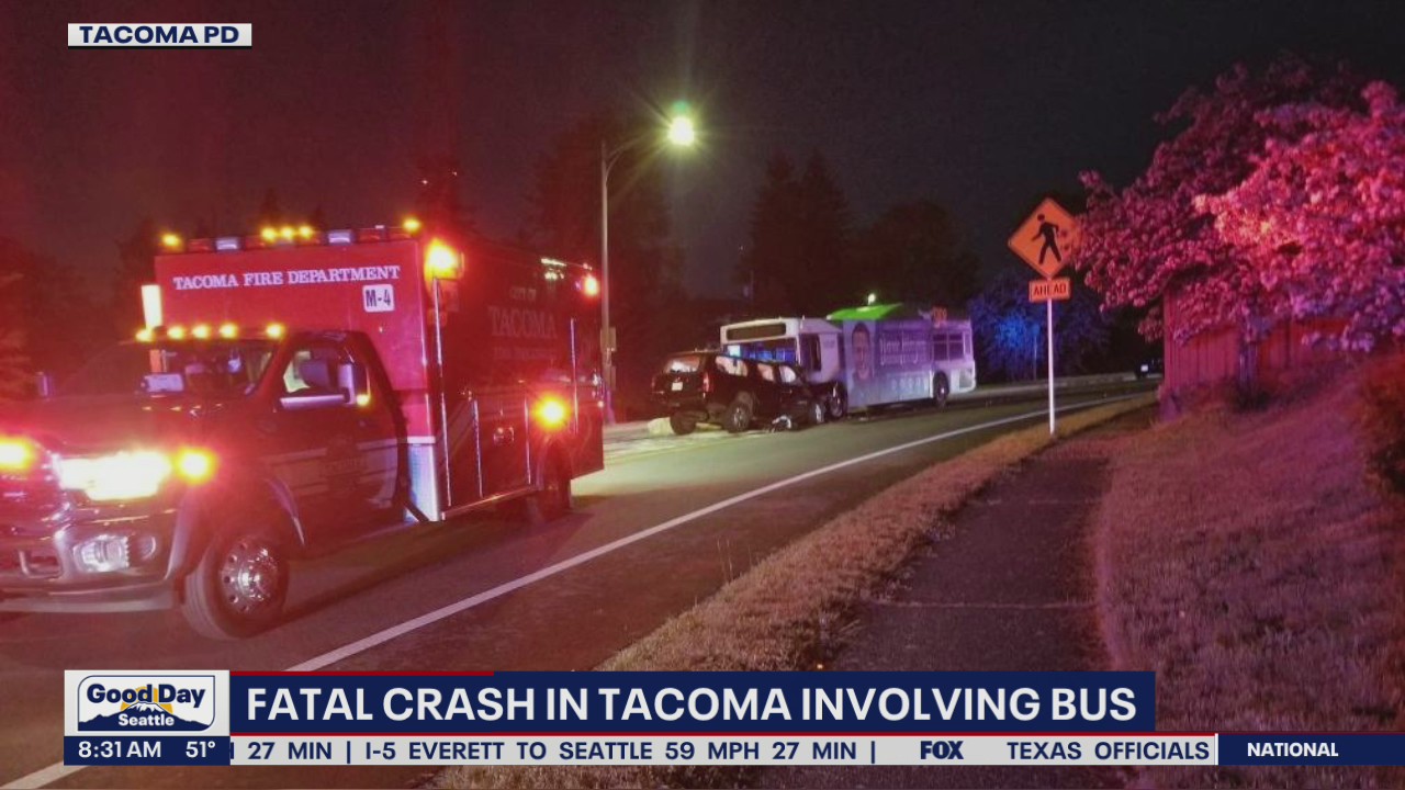 Fatal crash in Tacoma involving a bus