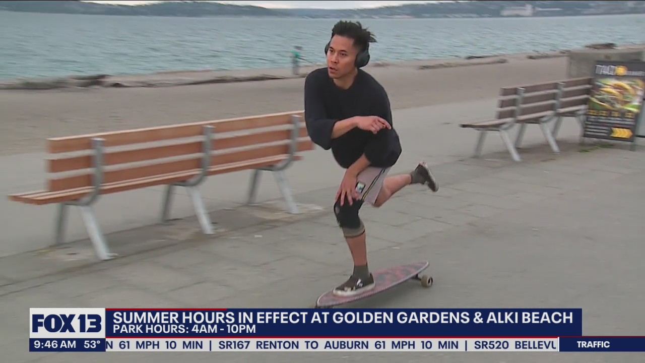 Summer hours in effect at Golden Gardens and Alki Beach