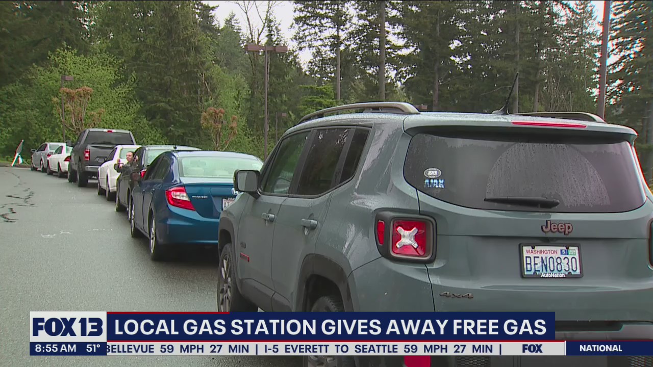 Local gas station gives away free gas
