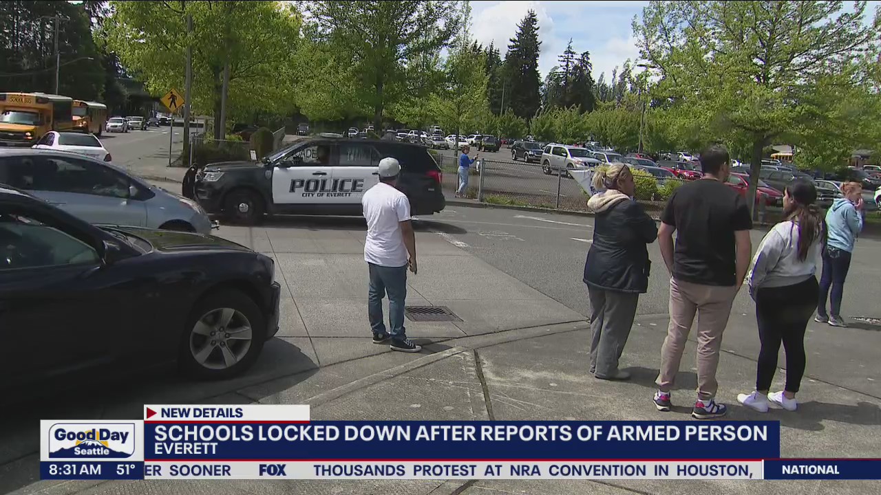 Schools locked down after reports of armed person