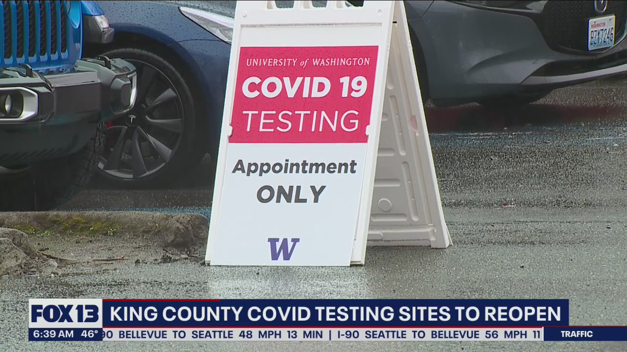 King County COVID testing sites reopen