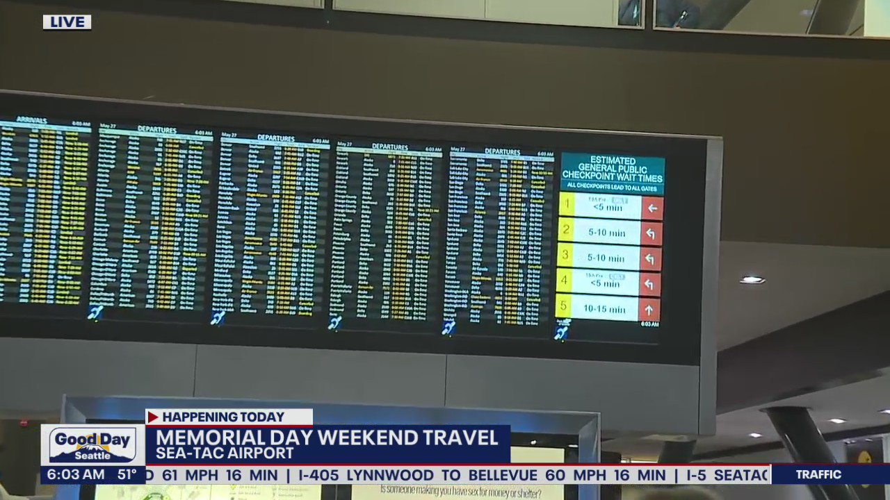 Memorial Day Weekend travel at SEA