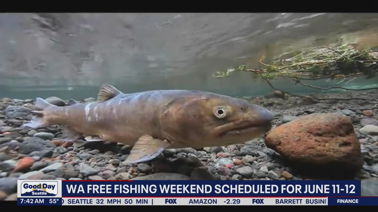 WA free fishing weekend scheduled for June 11-12
