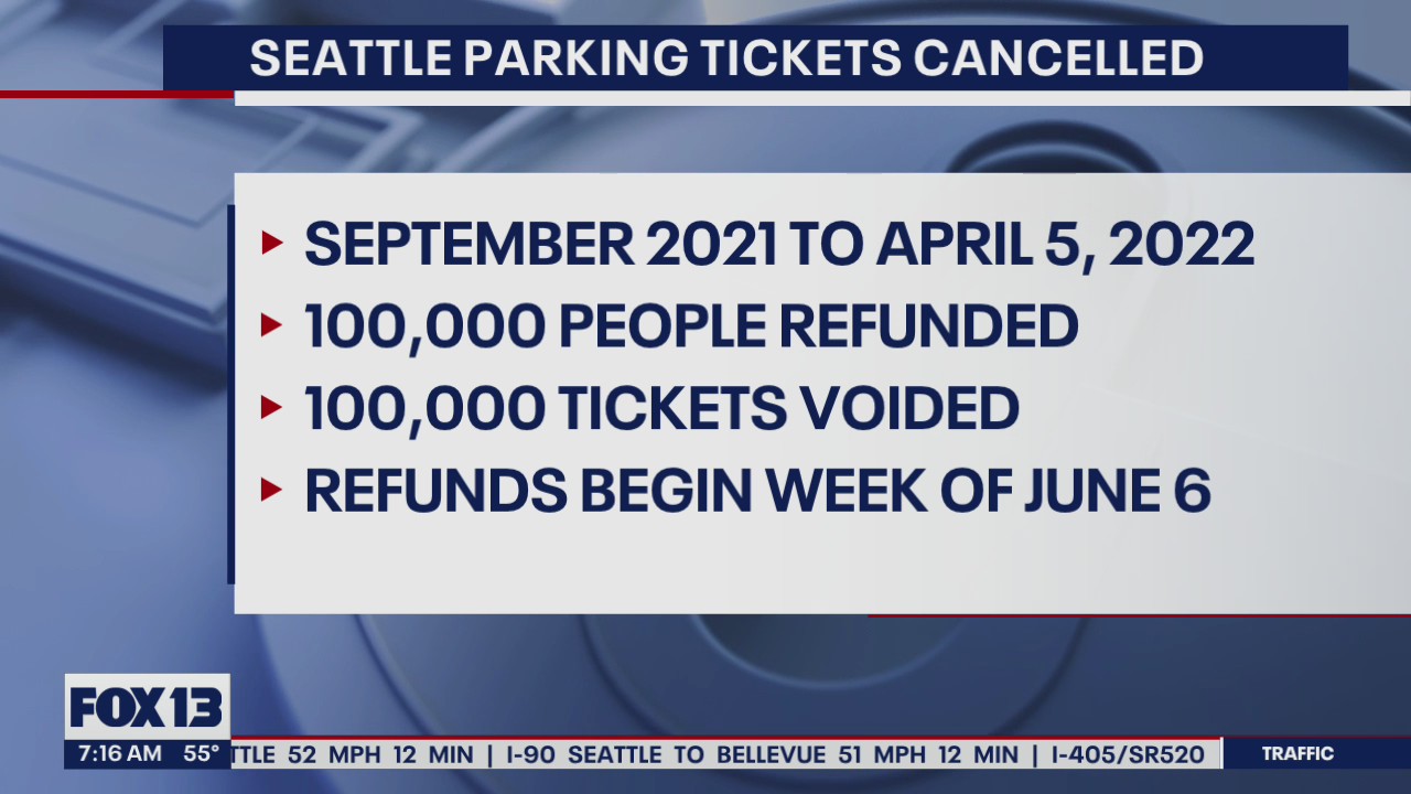 Seattle parking tickets cancelled